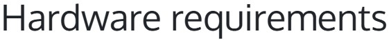 Requirements